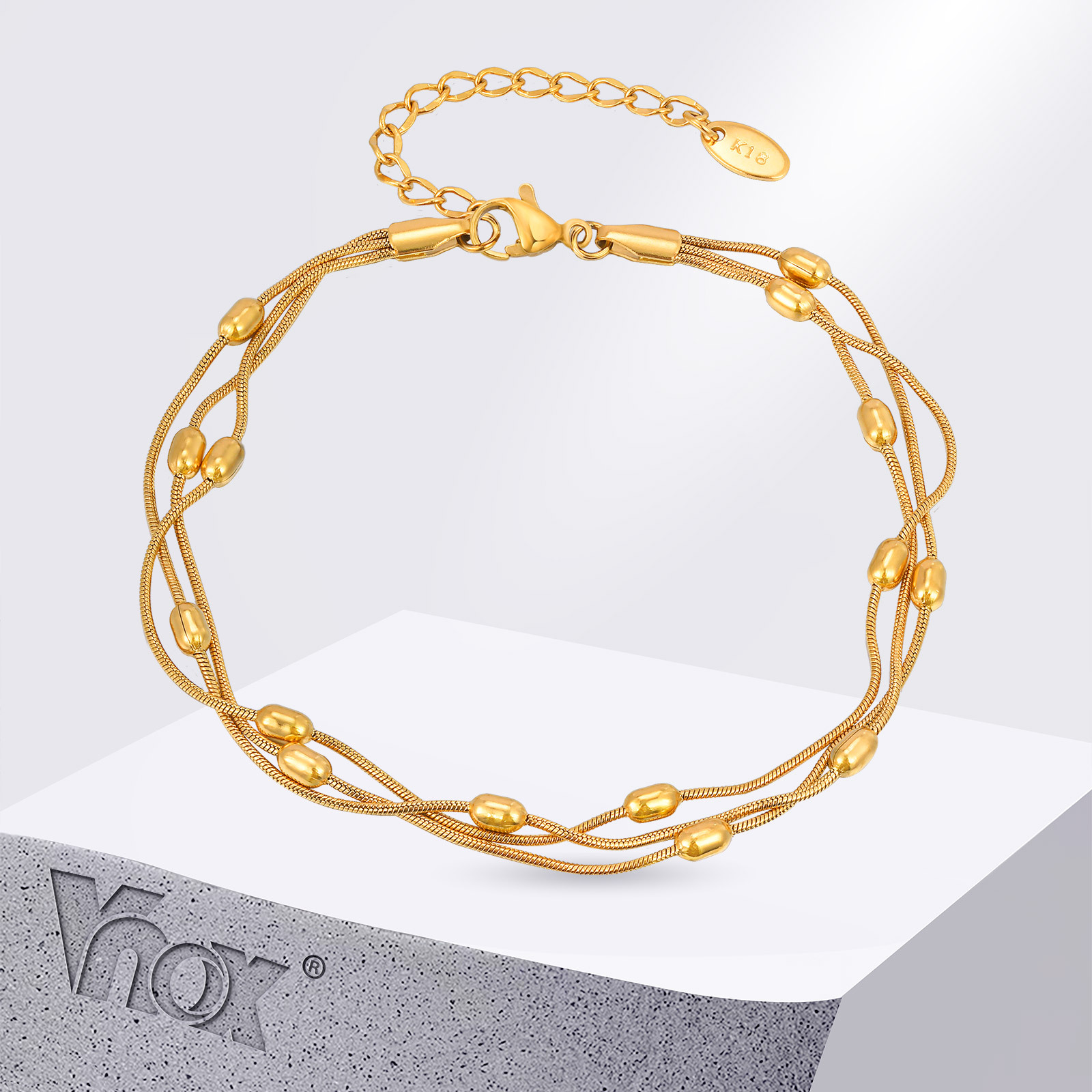 Jc Jewelry & Watches - Vnox Summer Stainless Steel Three-layer Snake