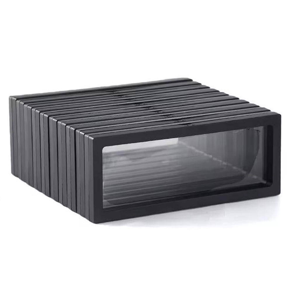 Jewelry Box With Watches - Black 10pcs,Transparent Floating Frame Display Rack,Floating
