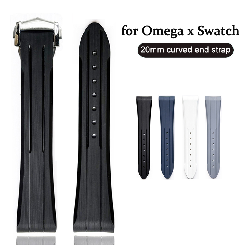 Omega Watch Seamaster - 20mm Rubber Strap for Omega X