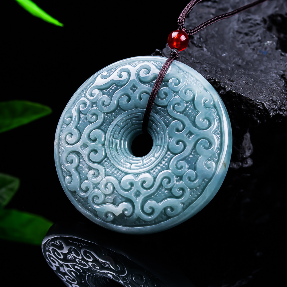 Jewelry & Watches Review - Natural Burmese Jadeite Flower Pendant Necklace
