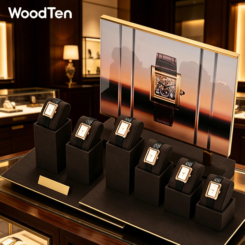 Jewelry Organizer Watches - WoodTen Microfibe Watch Stand Wristwatch Holder