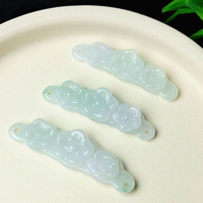 Jewelry & Watches Review - 1pc Natural Jadeite Emerald Flower Hand