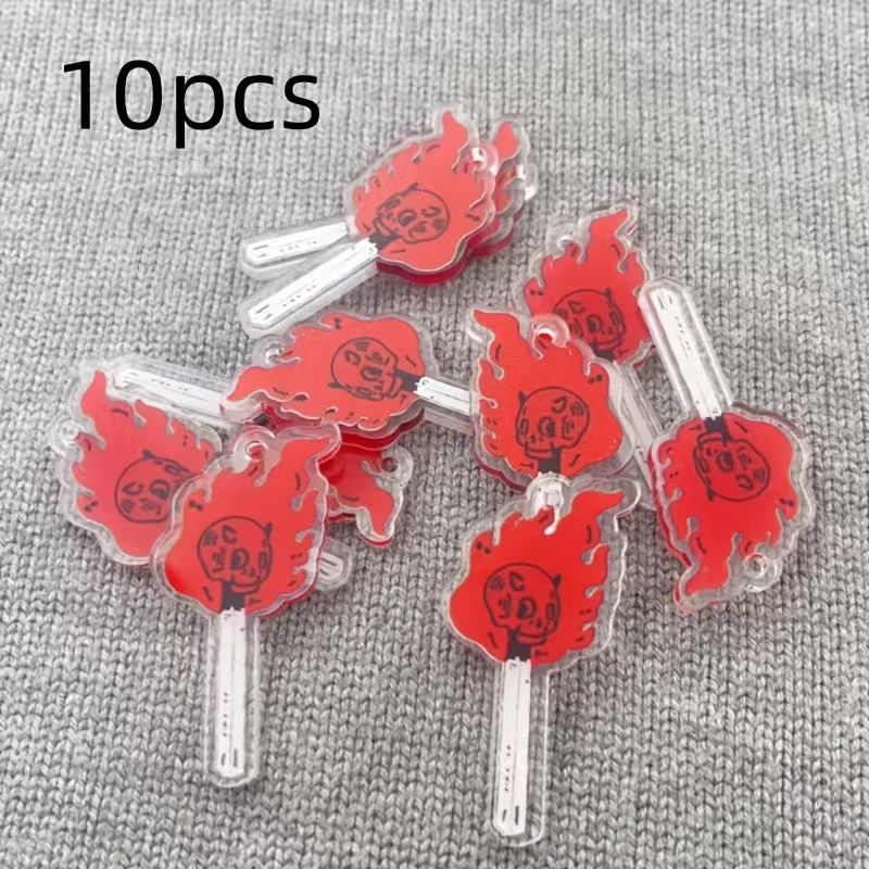 Jewelry & Watches Review - 10pcs acrylic skull pendant, DIY jewelry