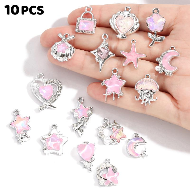 Alloy Star And Moon Pendant Pi - Moon Star Earrings ulasan dan harga
