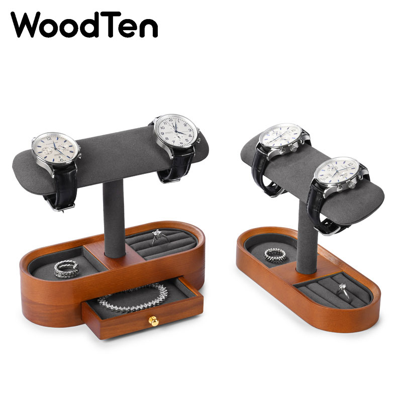 WoodTen Watch Display Stand wi - Jewelry Organizer Watches ulasan dan harga