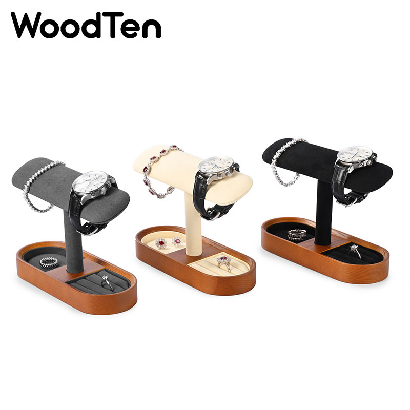 WoodTen Watch Display Stand wi - Jewelry Organizer Watches ulasan dan harga