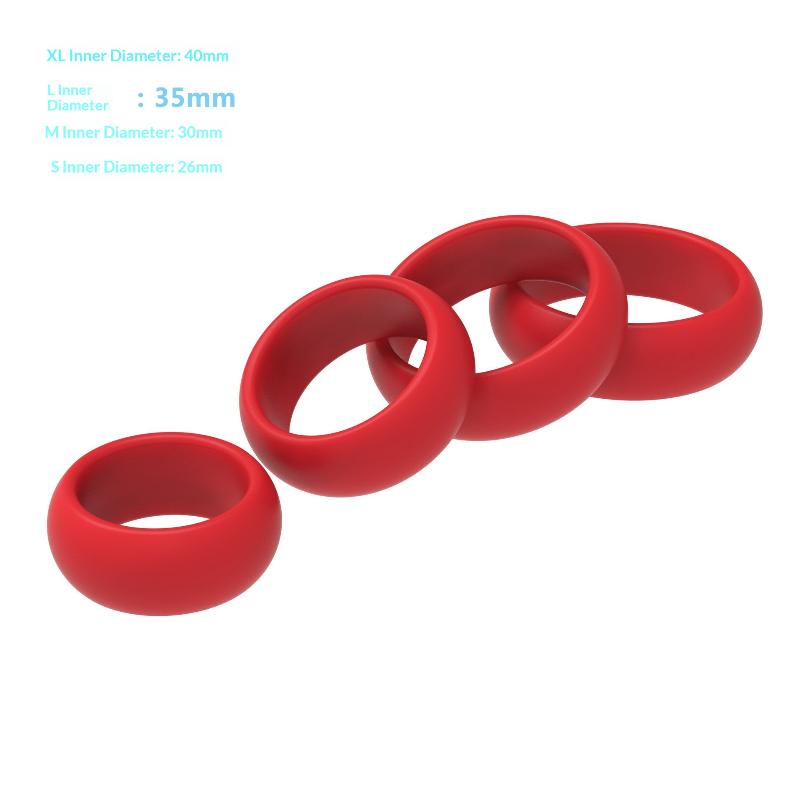 4Pcs Silicone Penis Ring Set f - Couple Ring Set ulasan dan harga