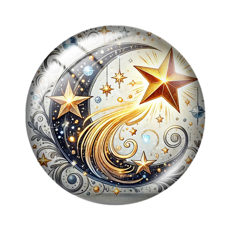 Mystic Star Moon  12/18/20/25m - Moon Star Earrings ulasan dan harga