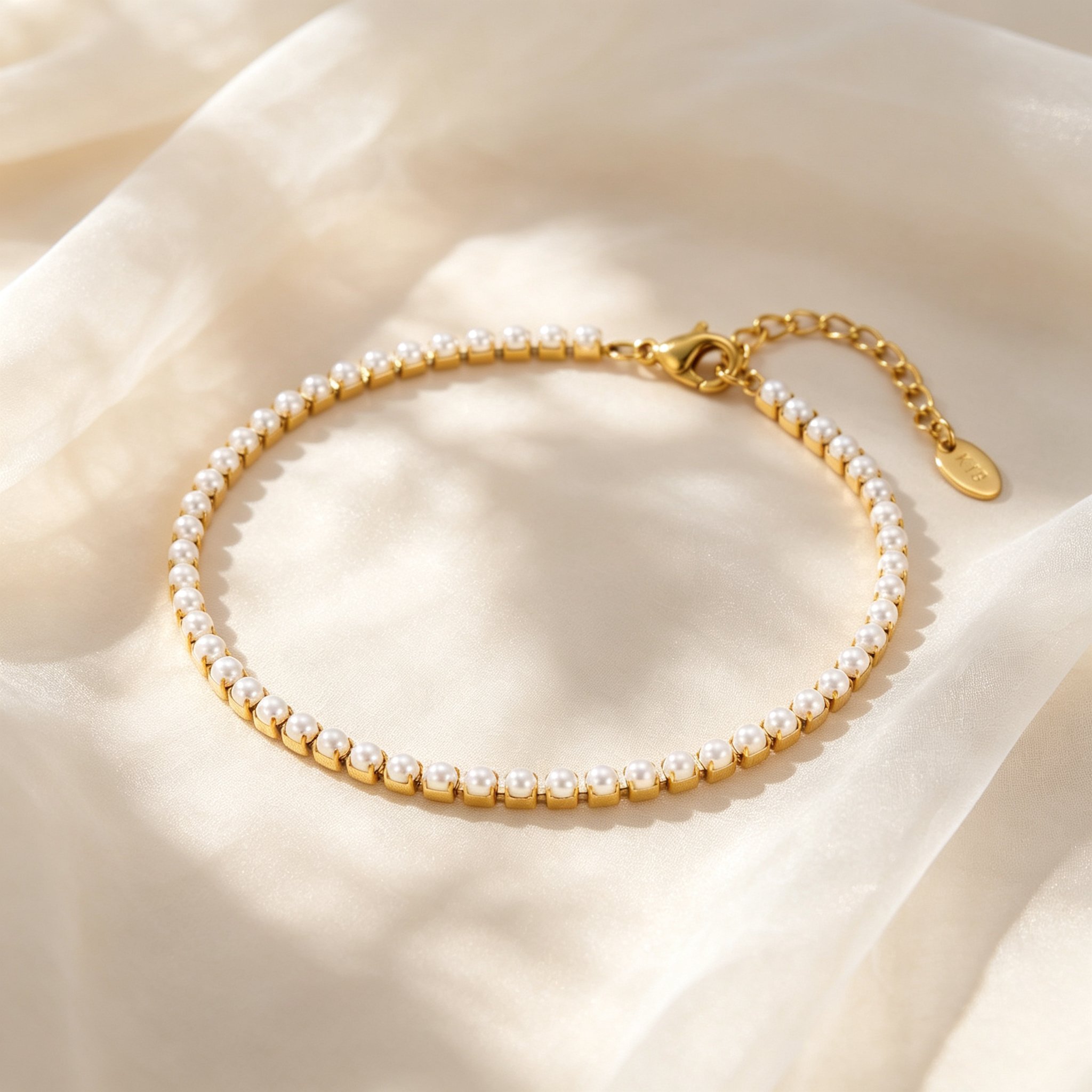 Elegant Imitation Pearl Ankle  - Jc Jewelry & Watches ulasan dan harga