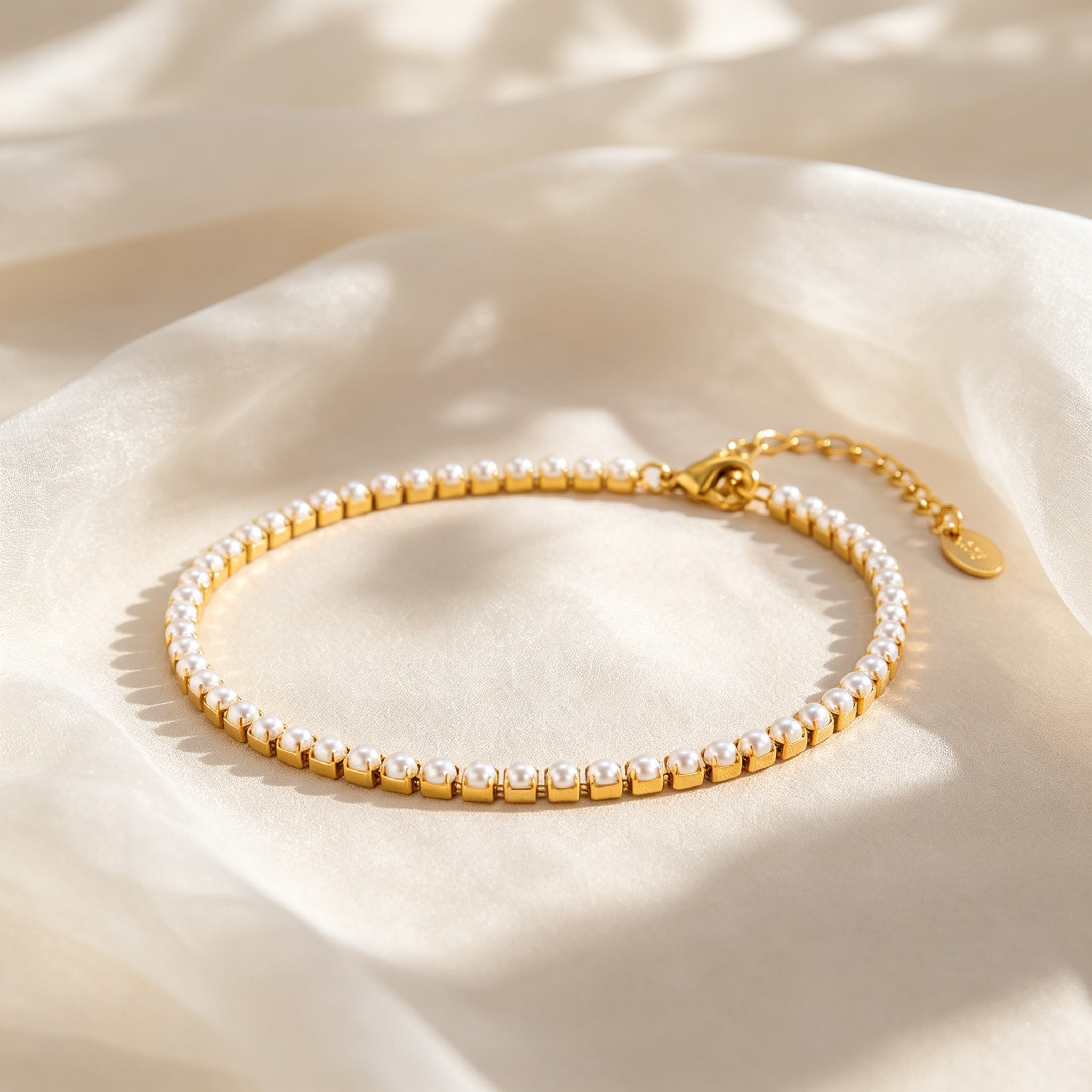 Elegant Imitation Pearl Ankle  - Jc Jewelry & Watches ulasan dan harga