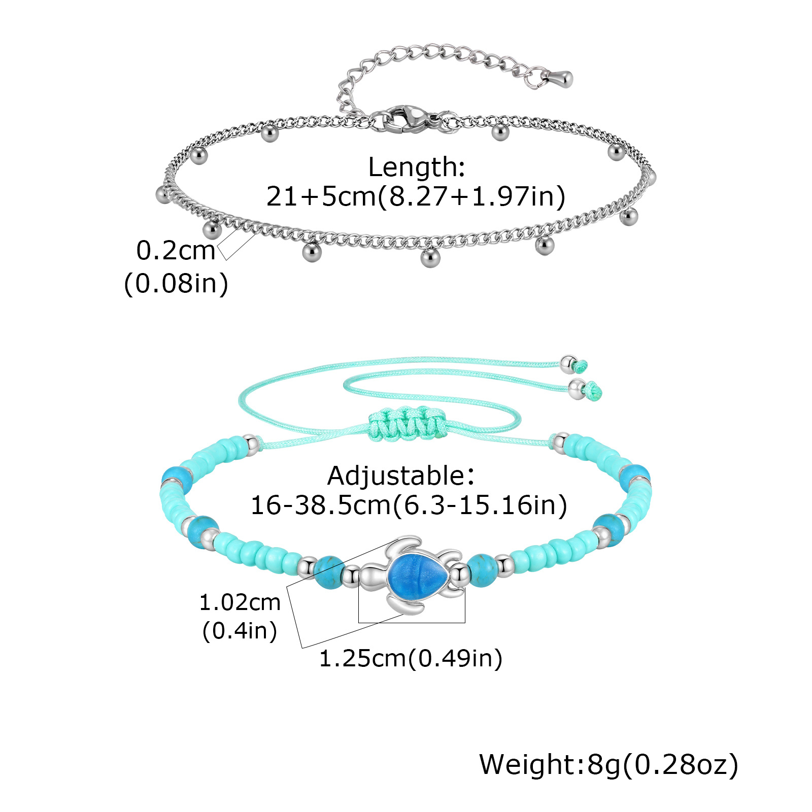 Anklet Set Stainless Steel Lay - Jc Jewelry & Watches Reviews ulasan dan harga