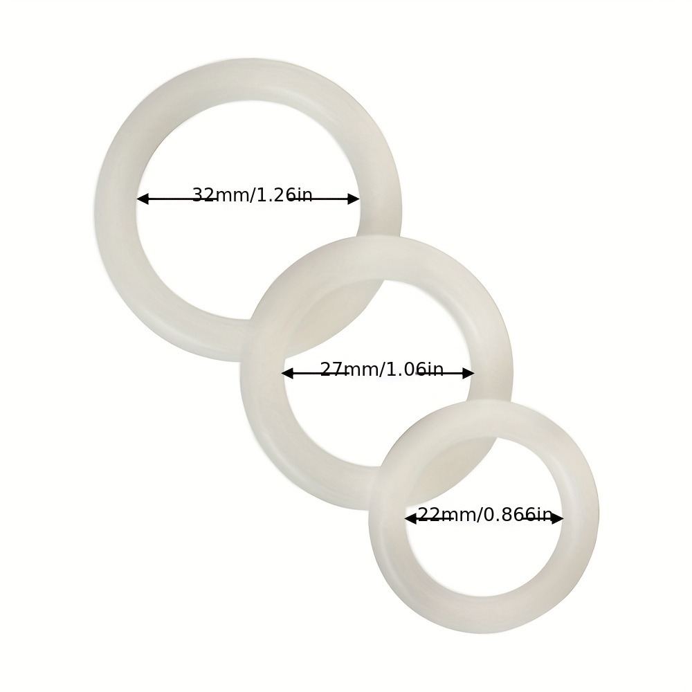 3PCS Silicone Penis Rings Set  - Couple Ring Set ulasan dan harga
