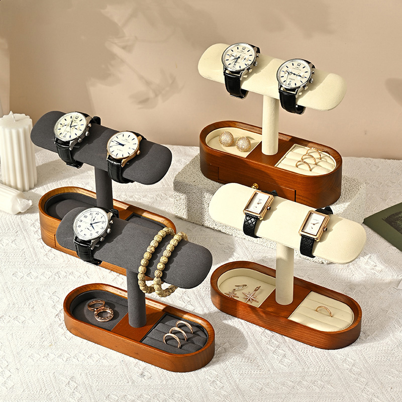 Oirlv Solid Wood Watch Organiz - Jewelry Box With Watches ulasan dan harga