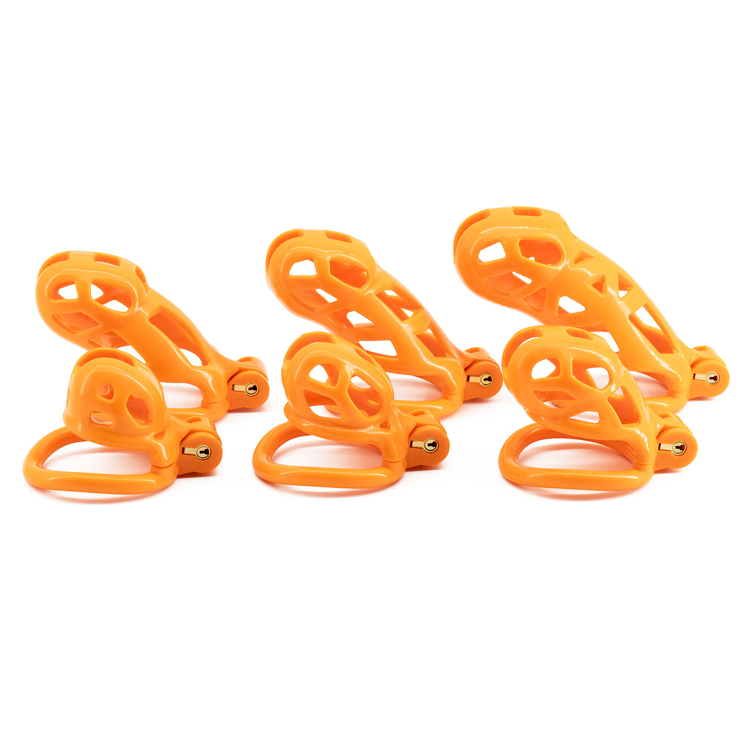 6 sizes CB Nylon Chastity Cage - Couple Ring Set ulasan dan harga