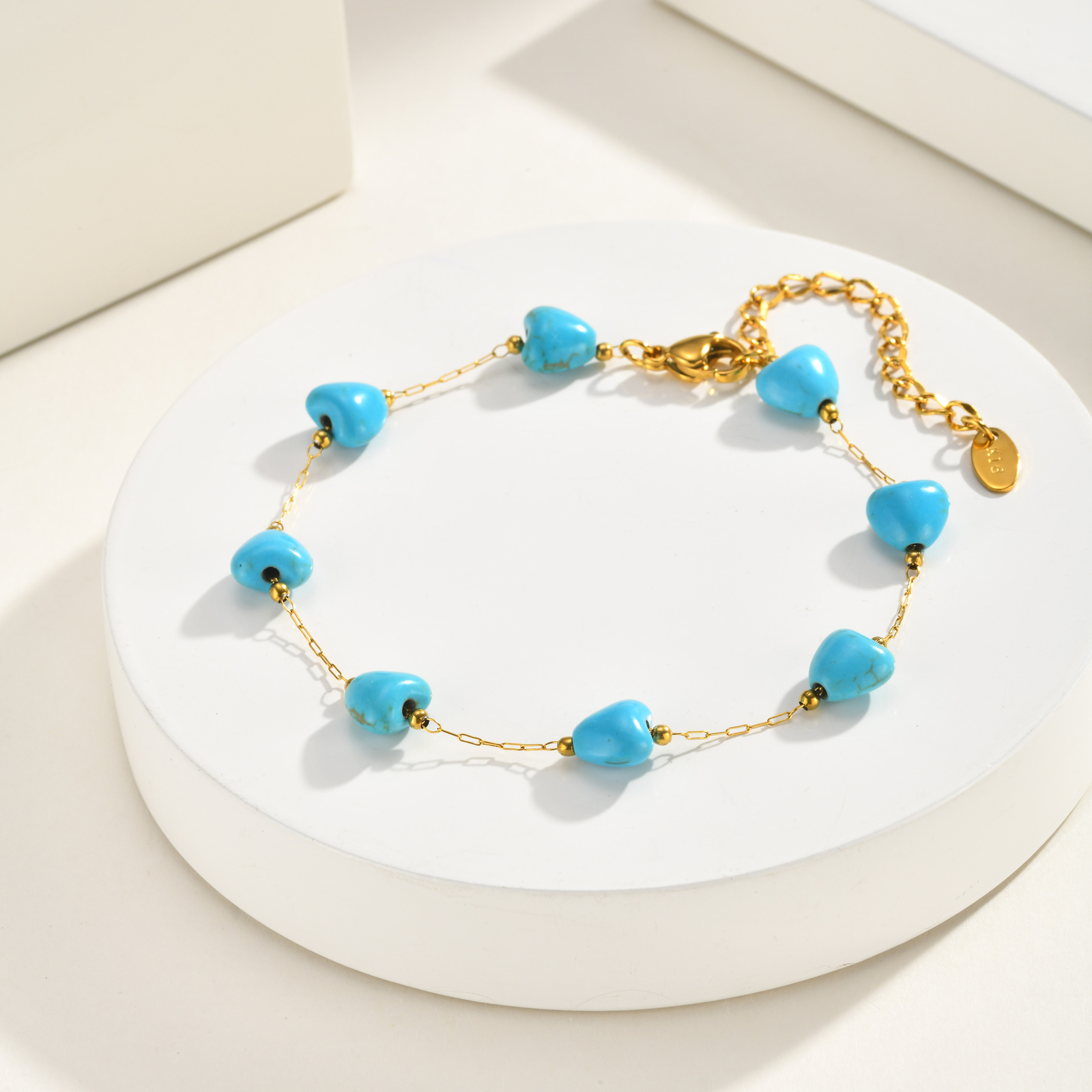 Turquoise Heart Anklet, Women' - Jc Jewelry & Watches ulasan dan harga