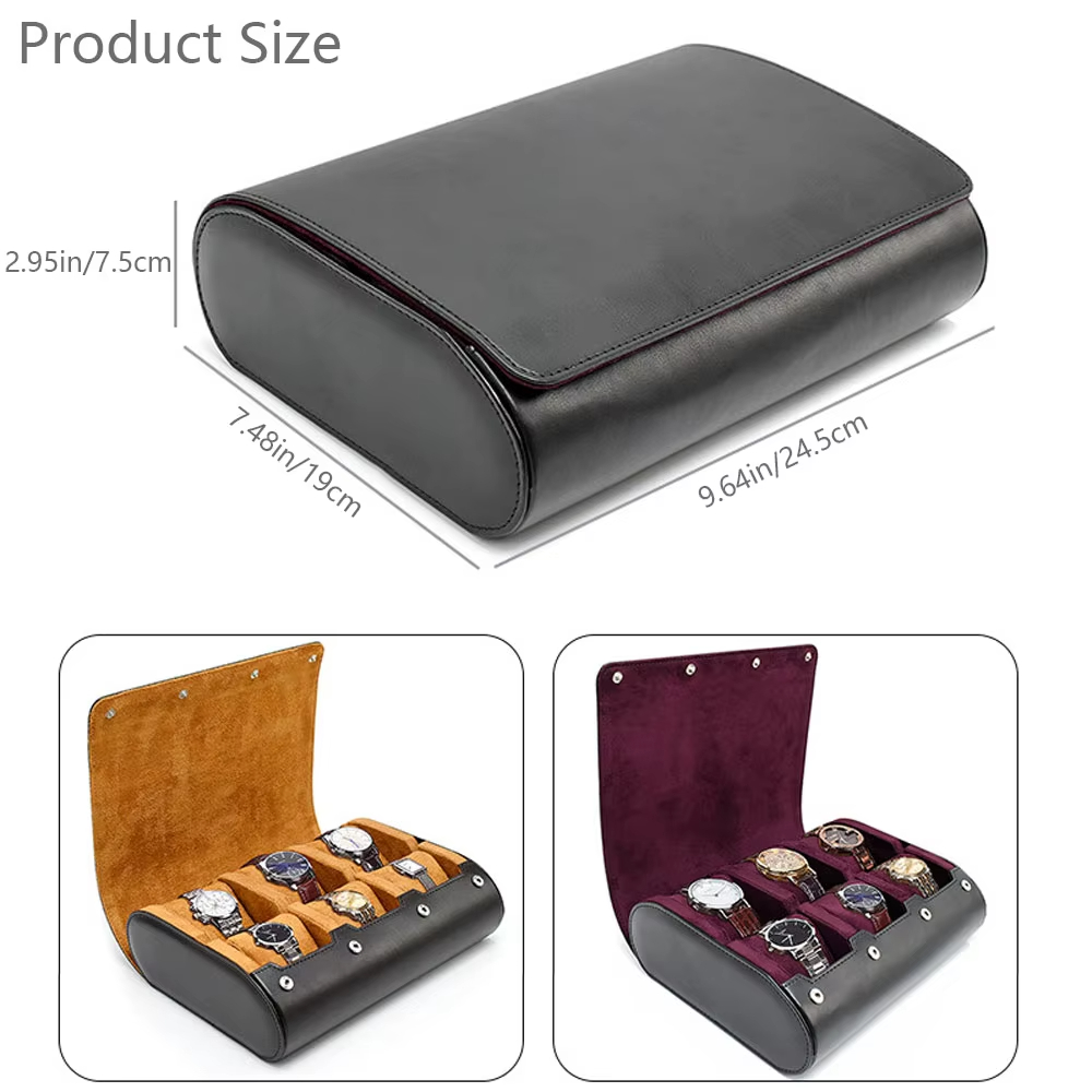 Watch Travel Case for Men Wome - Jewelry Box With Watches ulasan dan harga