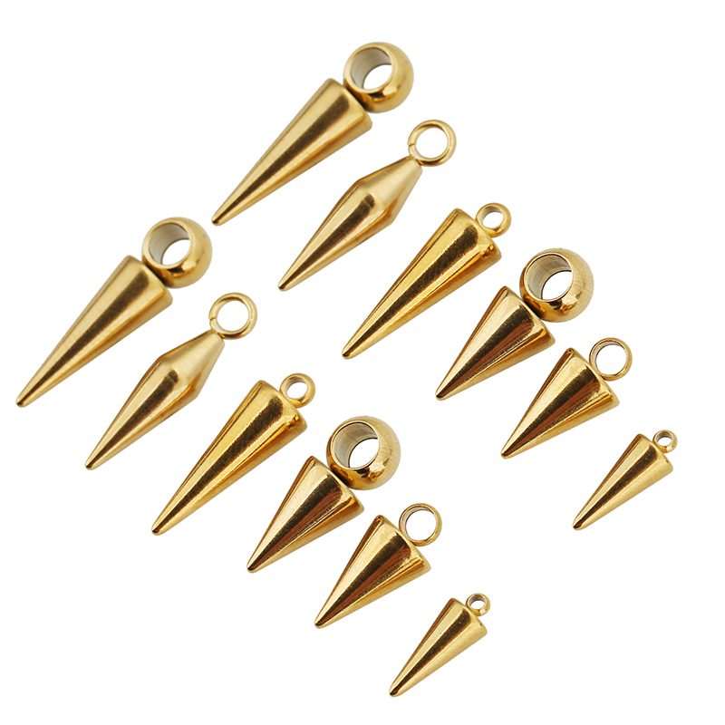 10pcs Stainless Steel Cone Cha - Moon Star Earrings ulasan dan harga