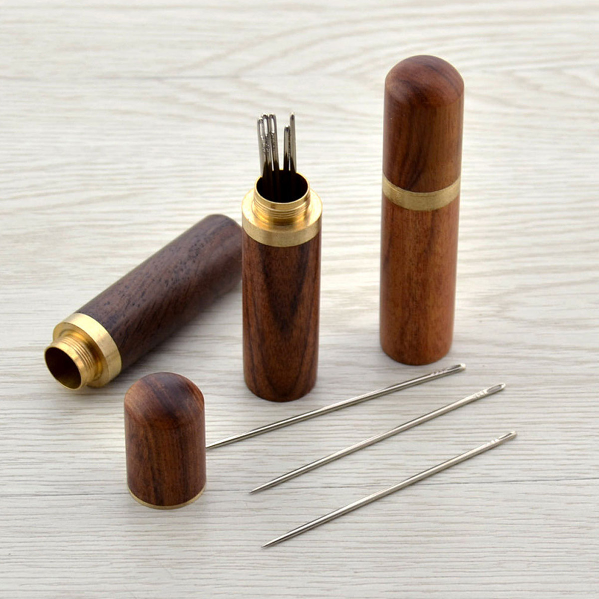 2Pcs Wooden Needle Storage Box - Jewelry Box With Watches ulasan dan harga