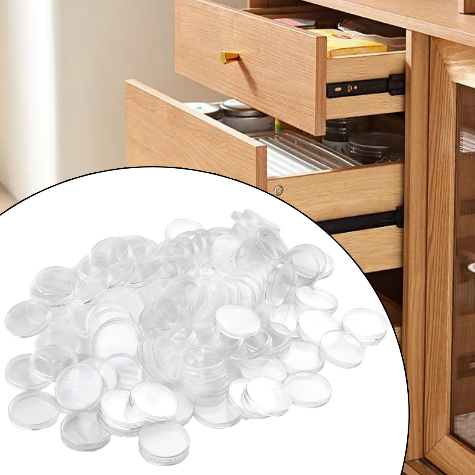 100Pcs Transparent Plastic Rou - Collectors Coins Jewelry & Watches Of Smithtown Photos ulasan dan harga