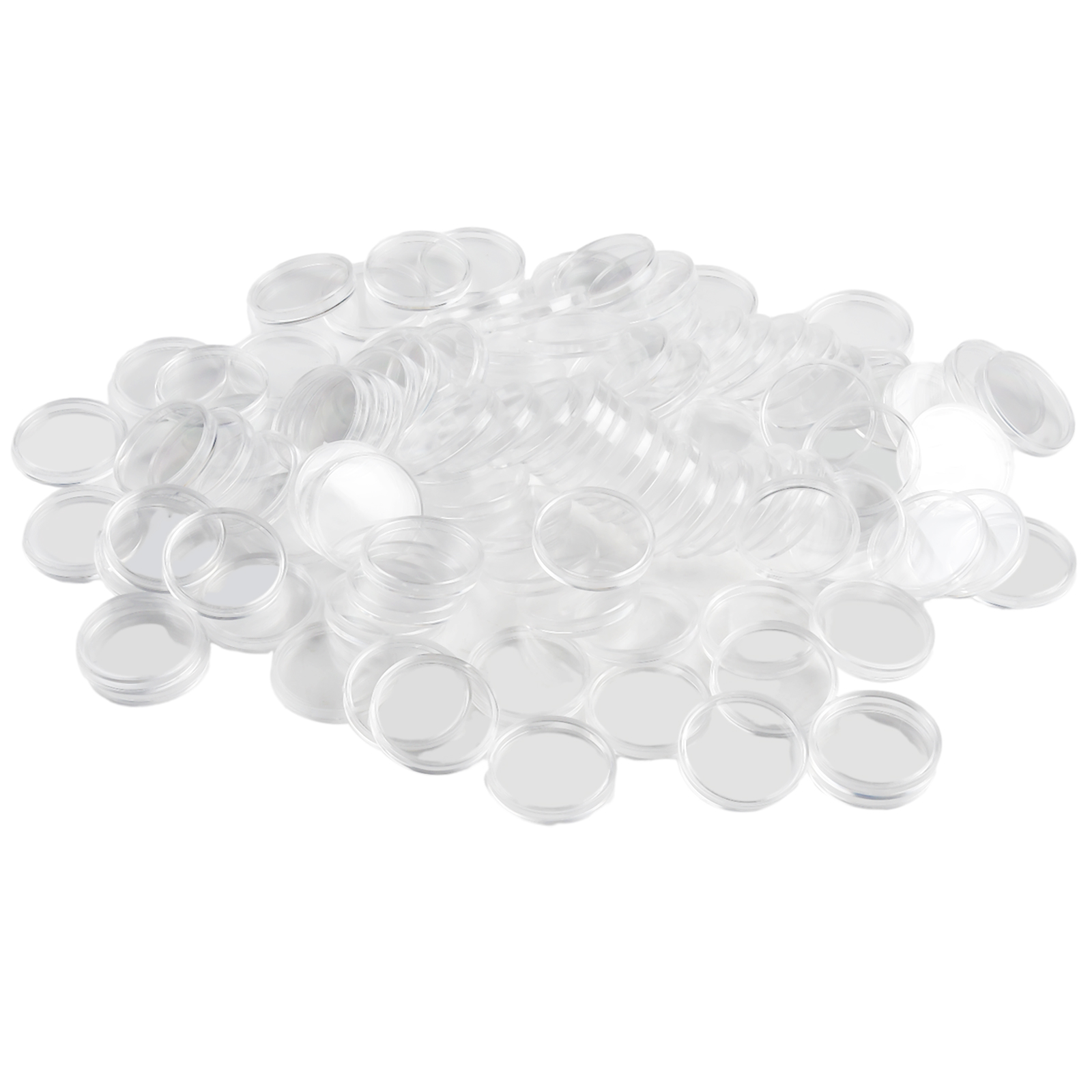 100Pcs Transparent Plastic Rou - Collectors Coins Jewelry & Watches Of Smithtown Photos ulasan dan harga