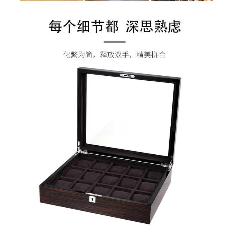 Hxl wooden piano lacquer multi - Jewelry Box With Watches ulasan dan harga