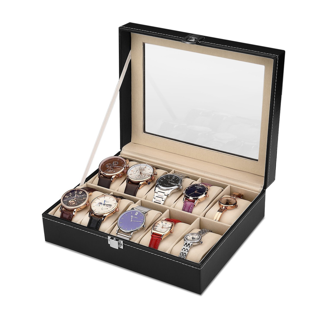 10-bit PU Leather Gray flannel - Best Jewelry Watches For Women ulasan dan harga