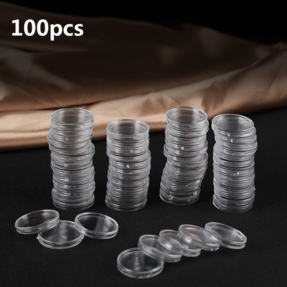 100pcs Transparent Plastic Sma - Collectors Coins Jewelry & Watches Of Smithtown Photos ulasan dan harga
