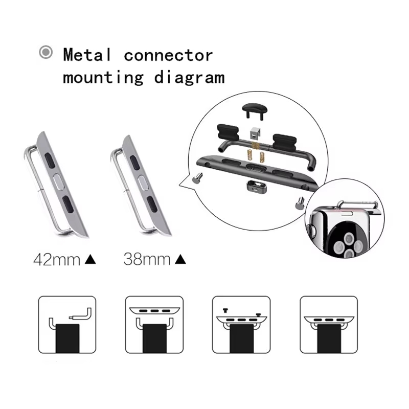 2pcs Stainless Steel Connector - Jewelry Stores Watches ulasan dan harga