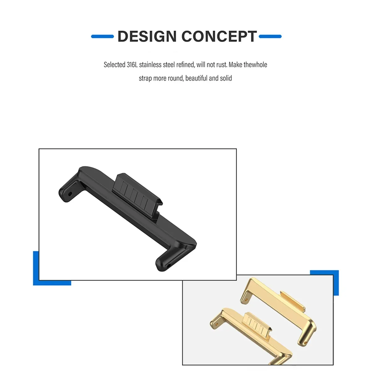 20mm 22mm 1Pair Adapter for Hu - Jewelry Stores Watches ulasan dan harga