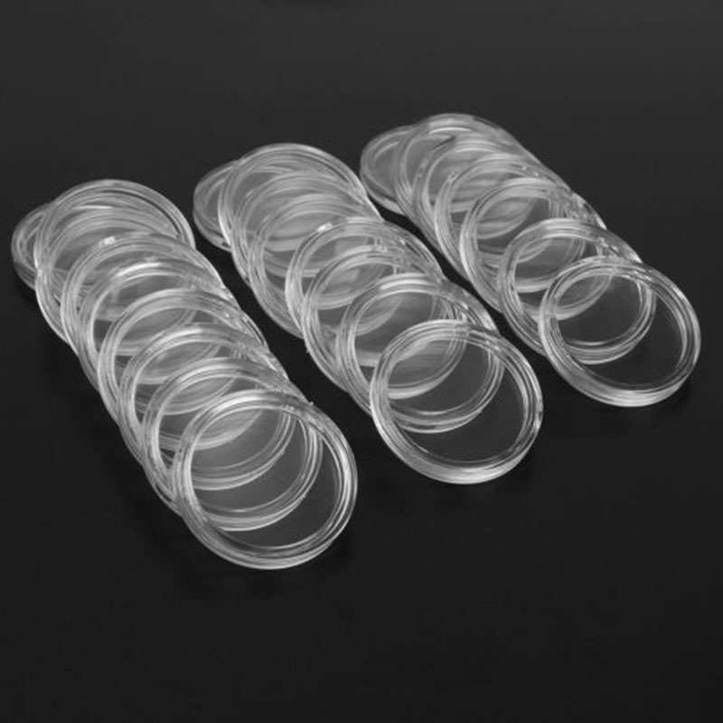 100 Clear Round Coin Holders 3 - Collectors Coins Jewelry & Watches Of Smithtown Photos ulasan dan harga