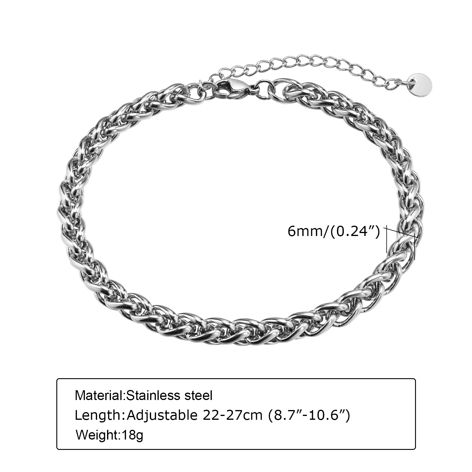 Vnox Cuban Chain Anklets for M - Jc Jewelry & Watches Reviews ulasan dan harga