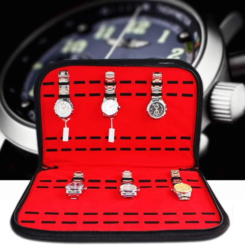 20 Slots Watch Storage Bag Con - Jewelry Box With Watches ulasan dan harga