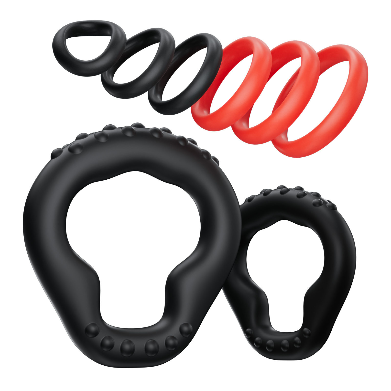 KUSHOR 8 PCS Silicone Penis Ri - Couple Ring Set ulasan dan harga