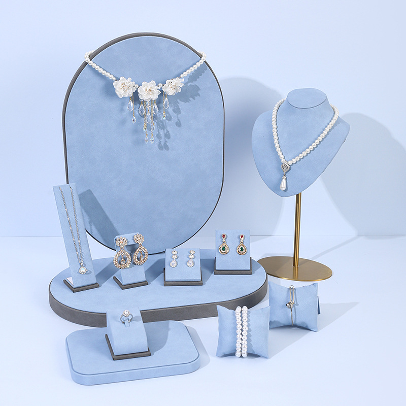 Light Blue Microfiber Jewelry  - Jewelry Shop Watches ulasan dan harga