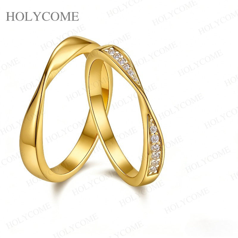 Moissanite Couple Rings 925 St - Couple Ring Set ulasan dan harga