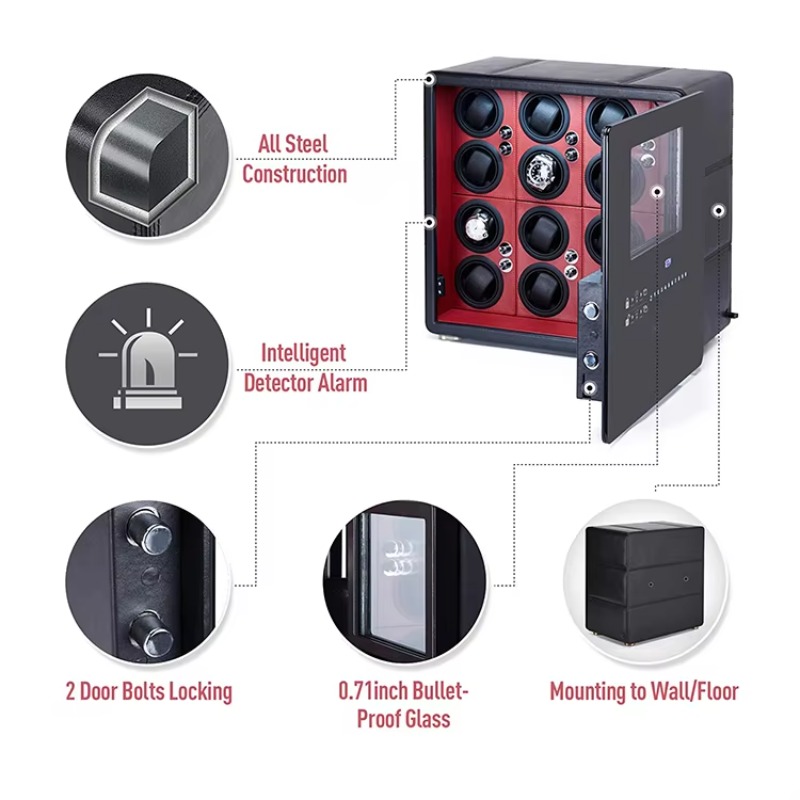 Luxury 12 Automatic Rotors and - Jewelry Box With Watches ulasan dan harga