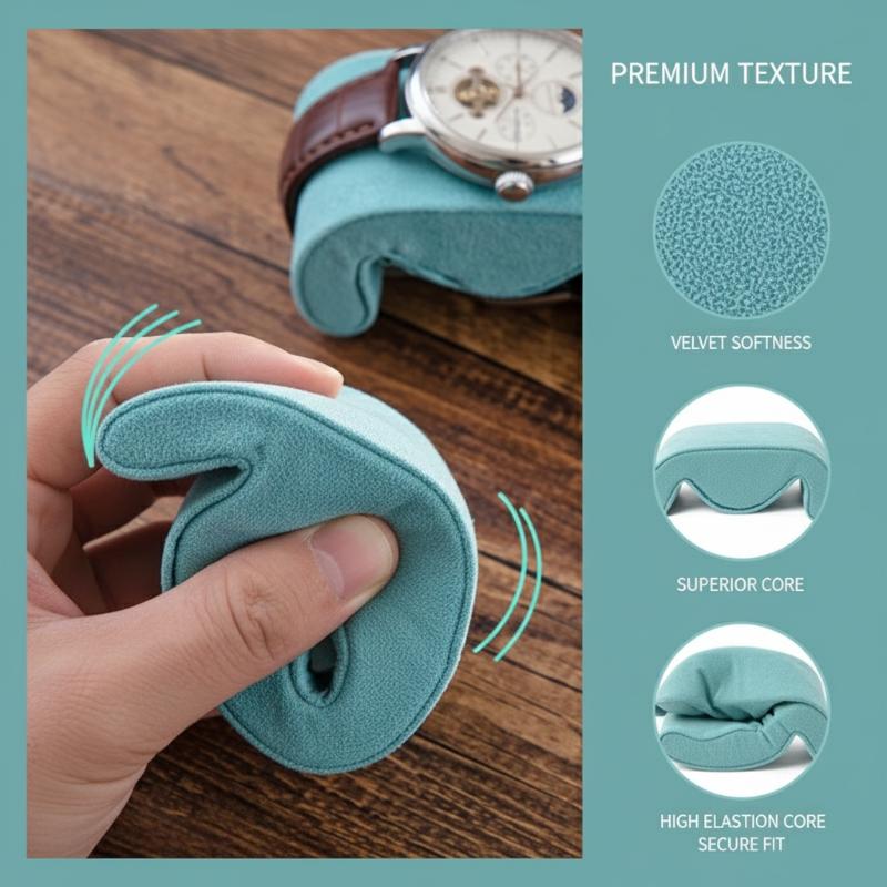 Elegant Soft Flannelette Watch - Jewelry Organizer Watches ulasan dan harga