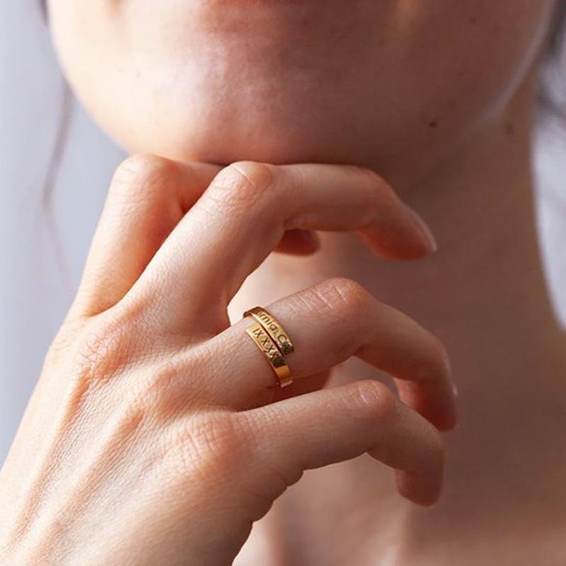 Stainless Steel Dating Ring Wo - Couple Ring Set ulasan dan harga