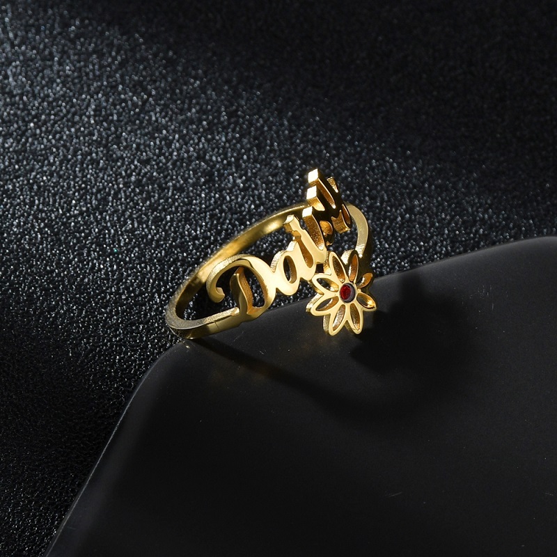 36 Styles Custom Name Ring For - Couple Ring Set ulasan dan harga