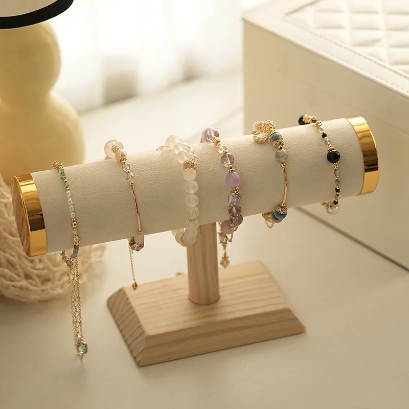 Wood Base T‑Bar Bracelet Displ - Jewelry Shop Watches ulasan dan harga