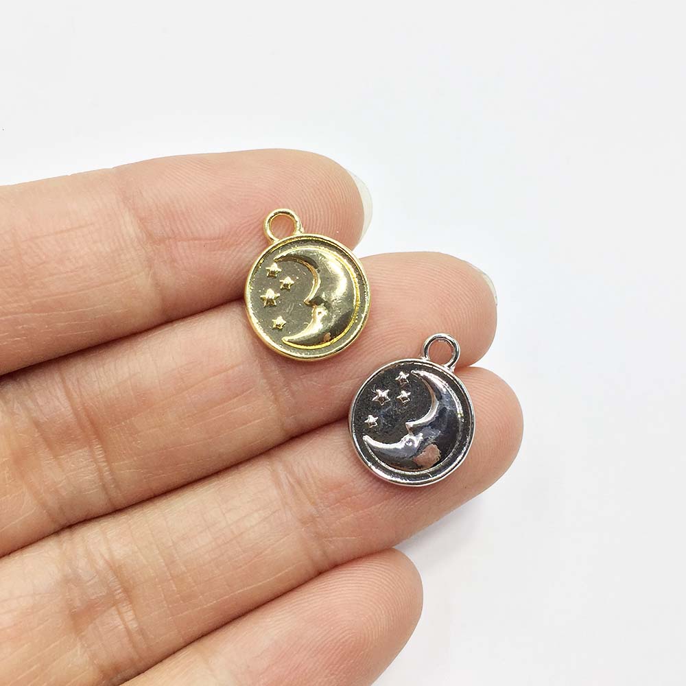 Eruifa 20pcs 12mm Moon Star Pl - Moon Star Earrings ulasan dan harga