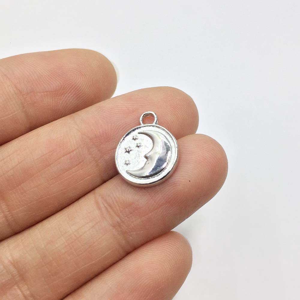 Eruifa 20pcs 12mm Moon Star Pl - Moon Star Earrings ulasan dan harga