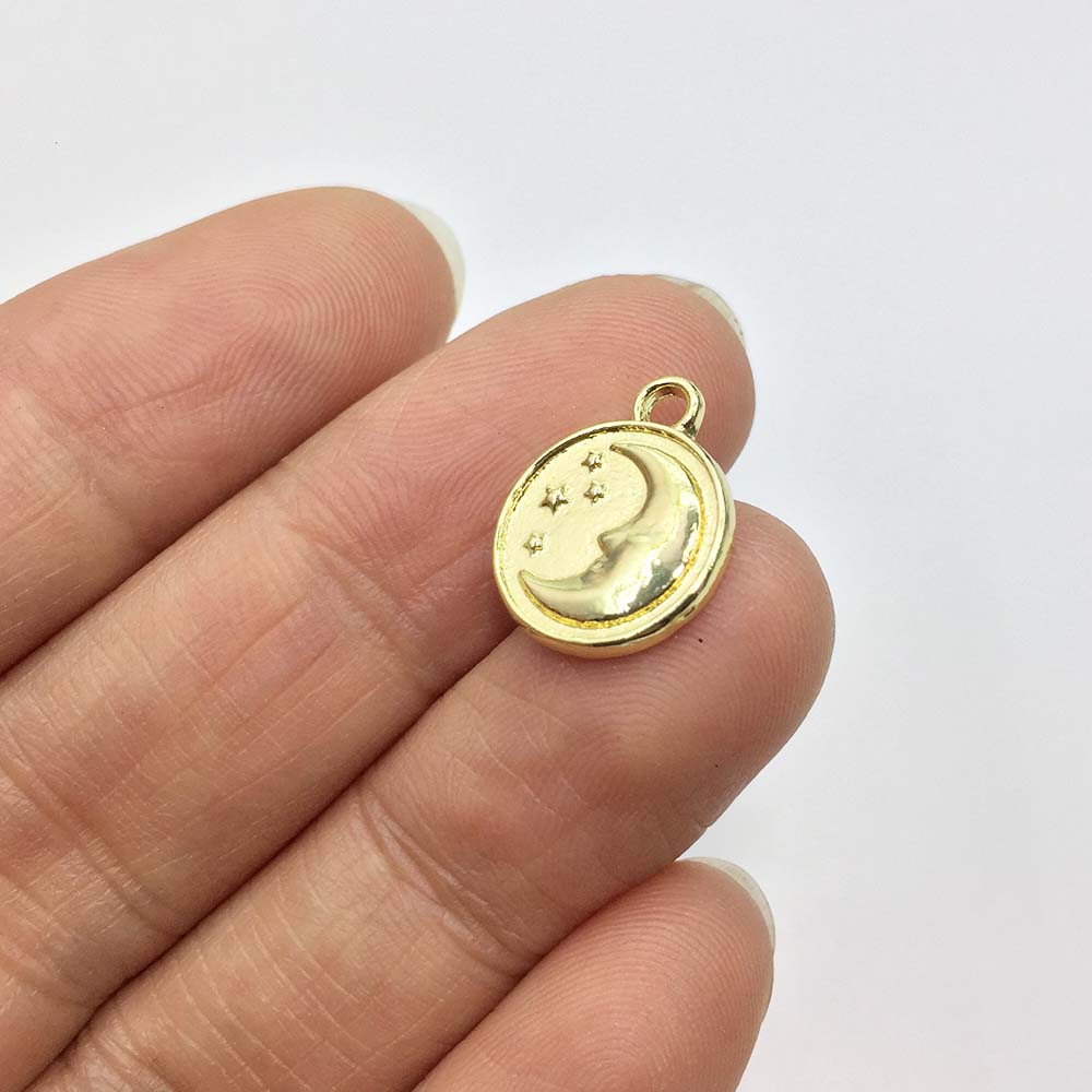 Eruifa 20pcs 12mm Moon Star Pl - Moon Star Earrings ulasan dan harga