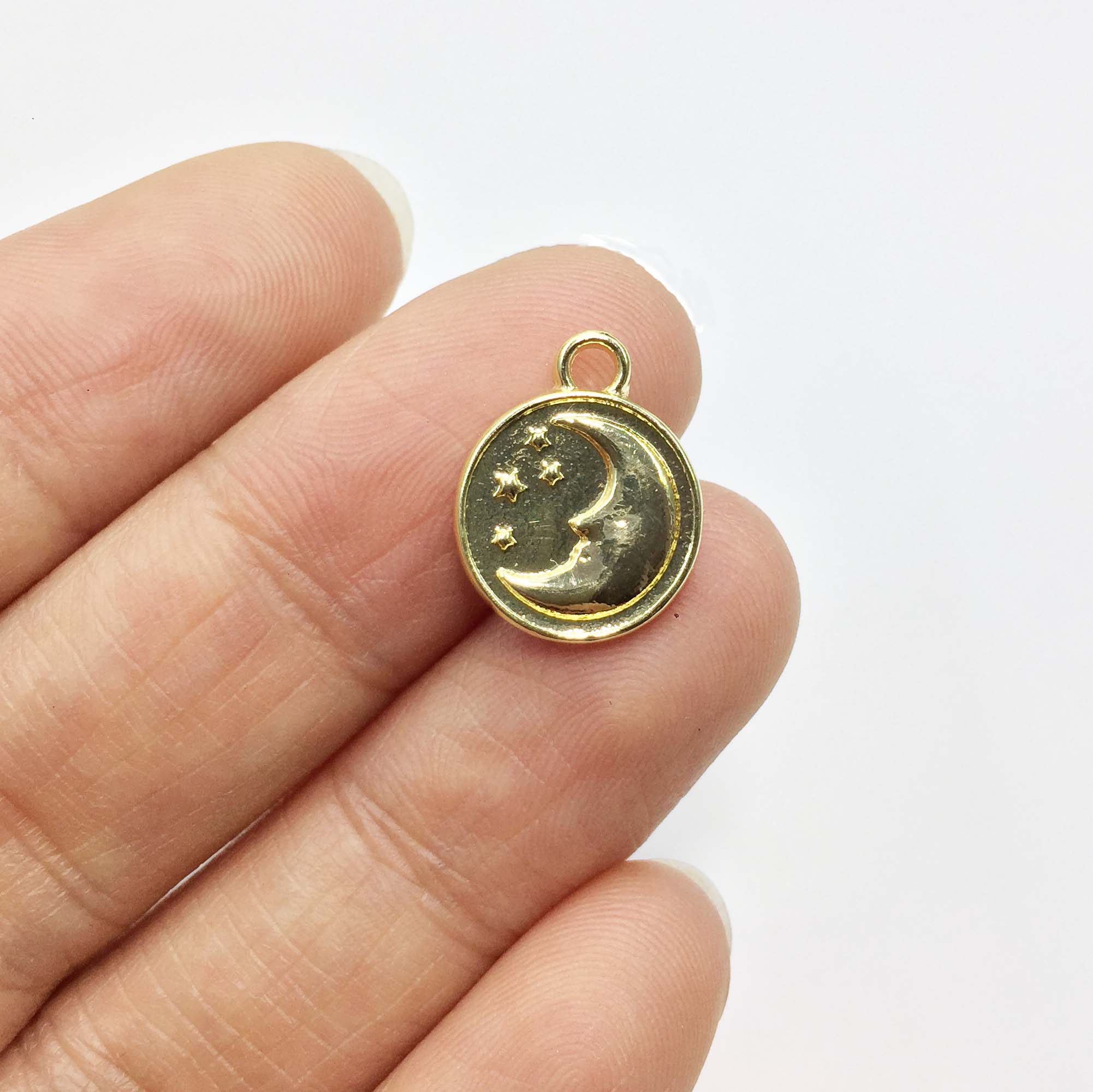 Eruifa 20pcs 12mm Moon Star Pl - Moon Star Earrings ulasan dan harga
