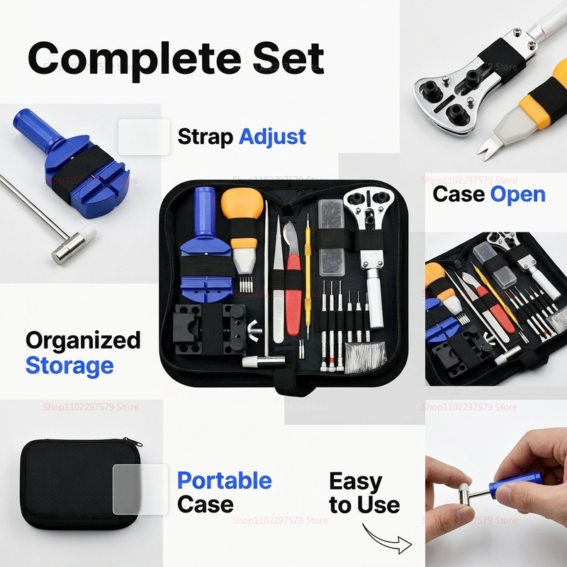 147pcs Watch Repair Tools Kit  - Jewelry Watches Brands ulasan dan harga
