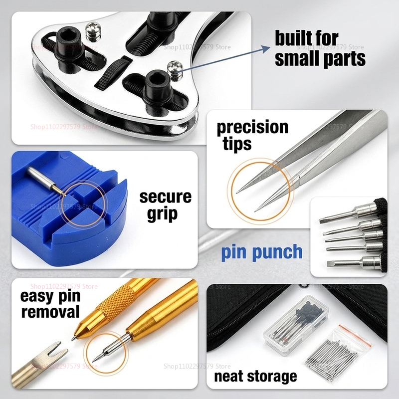 147pcs Watch Repair Tools Kit  - Jewelry Watches Brands ulasan dan harga